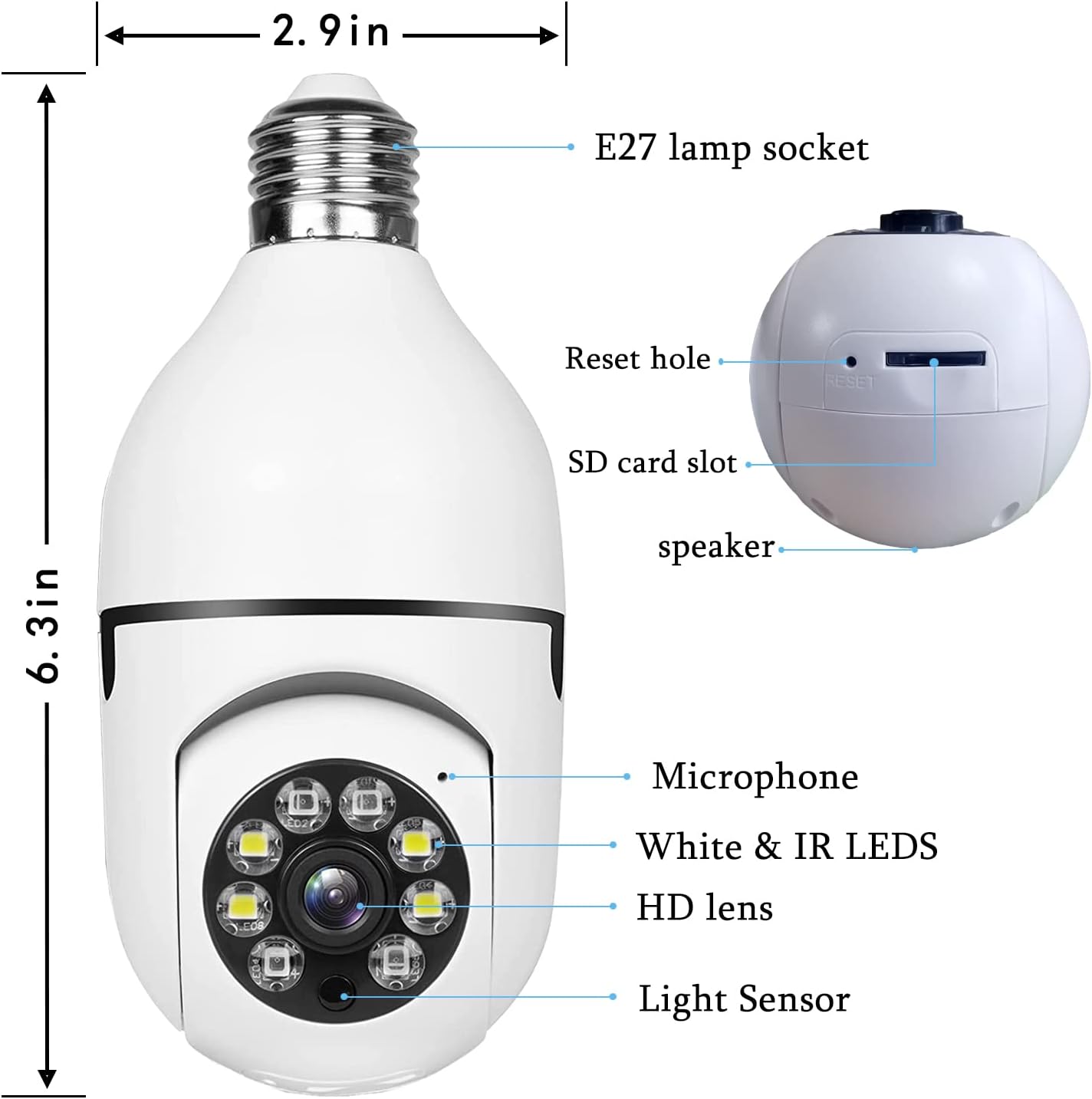 SmartCam™ Caméra de sécurité sans fil Wifi