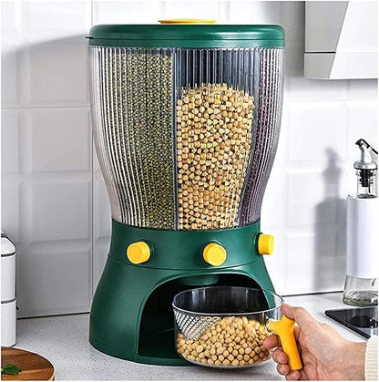 Distributeur de grains multifonctionnel rotatif