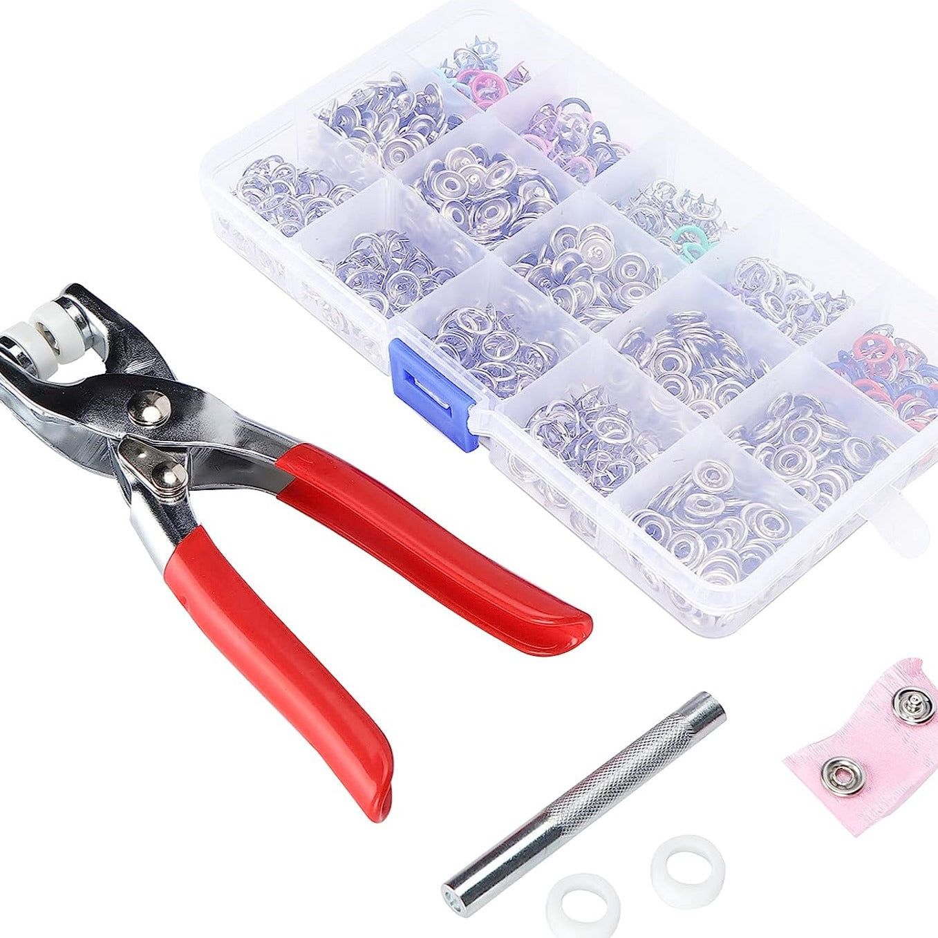 Pince De Fixation Des Boutons De Vêtements En Métal Pack De 200 Pcs