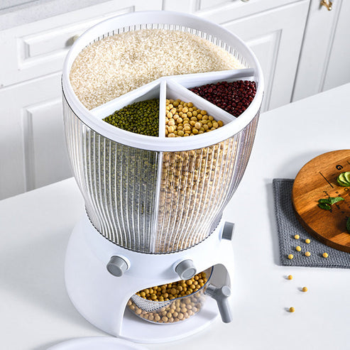 Distributeur de grains multifonctionnel rotatif