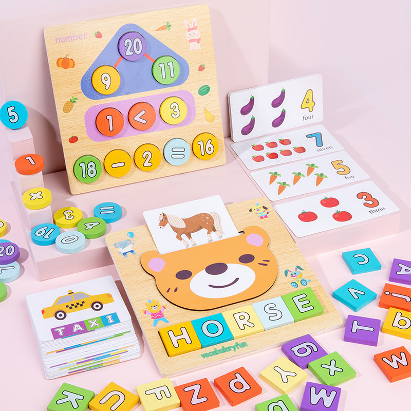 jouets éducatifs d'apprentissage de l'alphabet et des chiffres