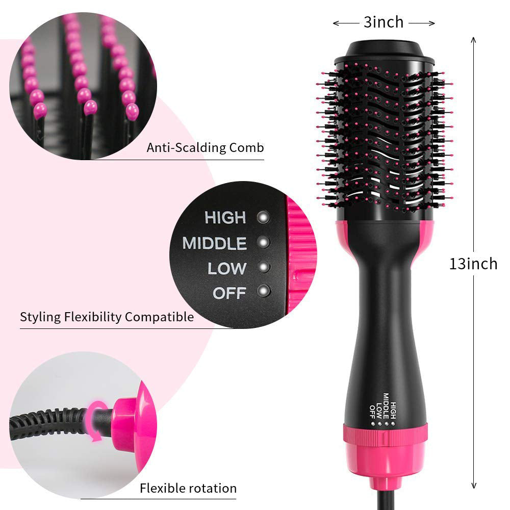 Brosse à Air chaud 3 en 1 pour sèche-cheveux et volumateur