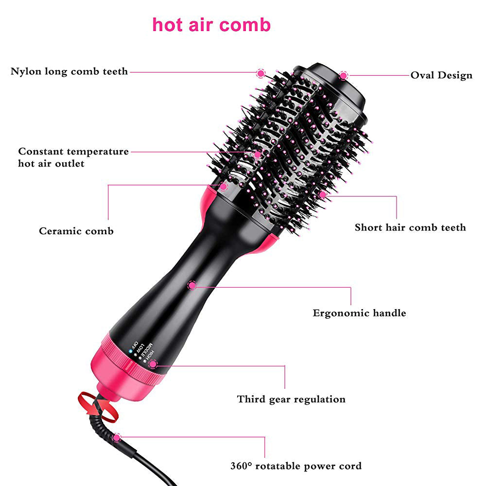 Brosse à Air chaud 3 en 1 pour sèche-cheveux et volumateur