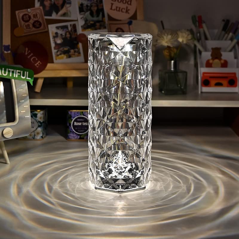 Lampe Magique En Cristal Rechargeable Sans Fil / Touche Control