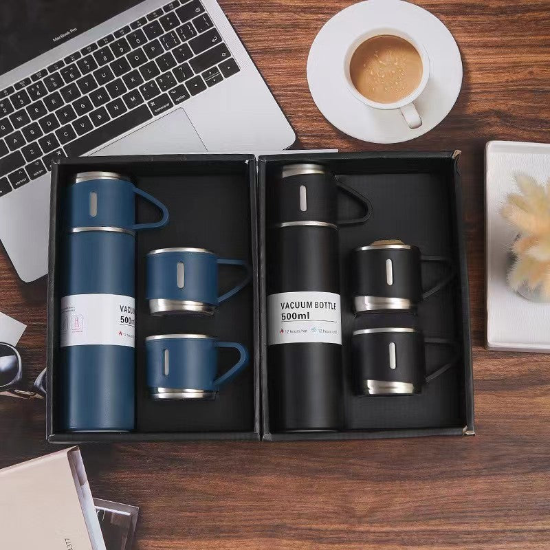 Thermos avec 3 Tasse en Acier Inoxydable