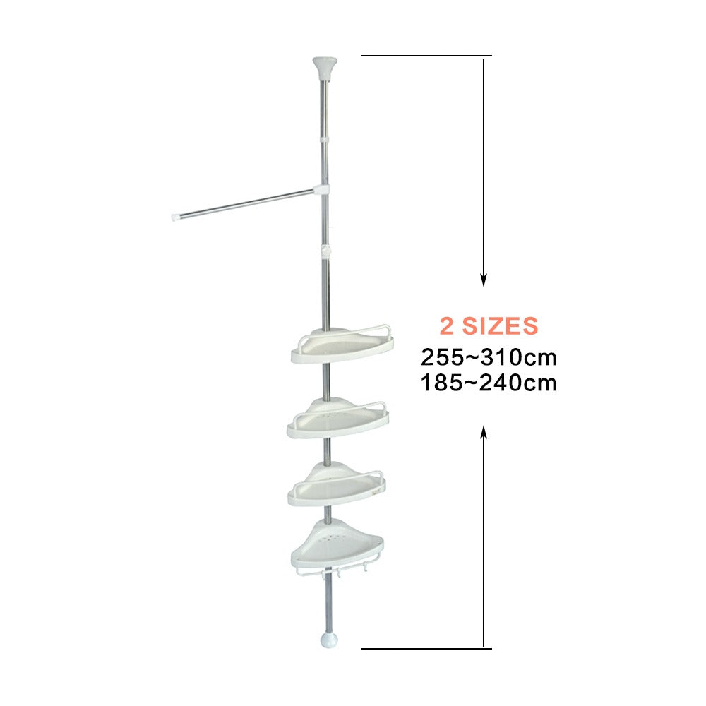 Étagère d'angle de salle de bain